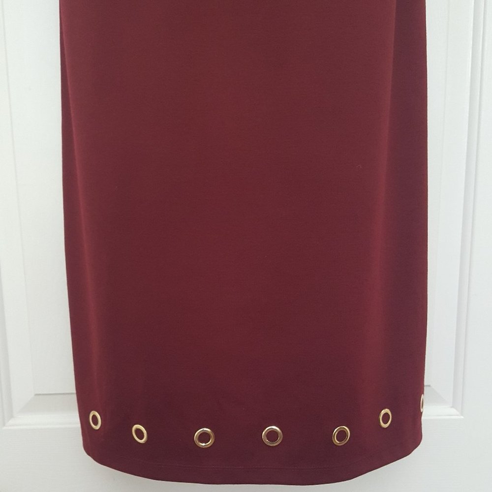 New Women's EMMA & MICHELE Midi Sleeveless Red Dress Size M - Picture 4 of 11